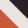 White & Black & Orange